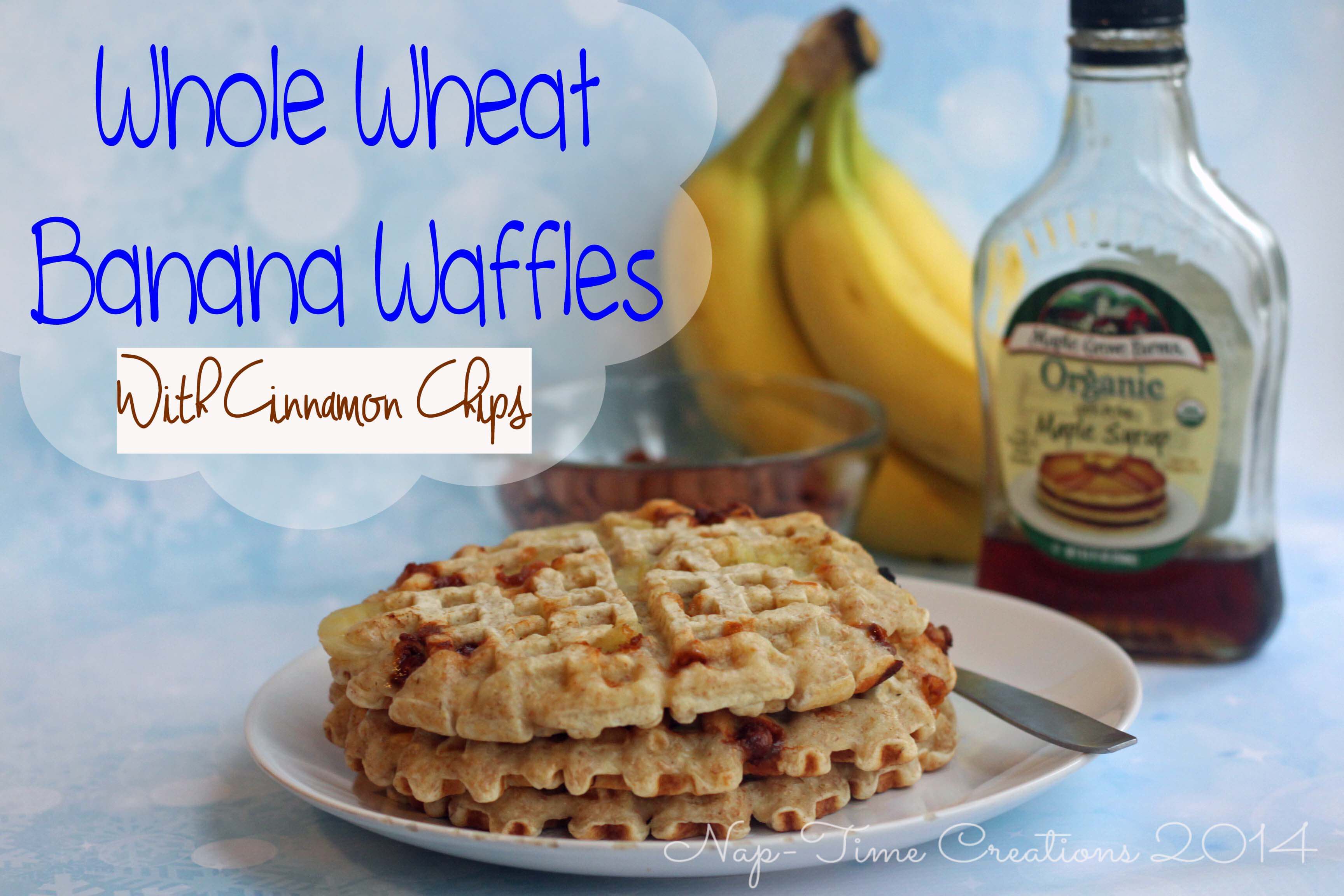 Whole Wheat Banana Waffles by Nap Time Creations