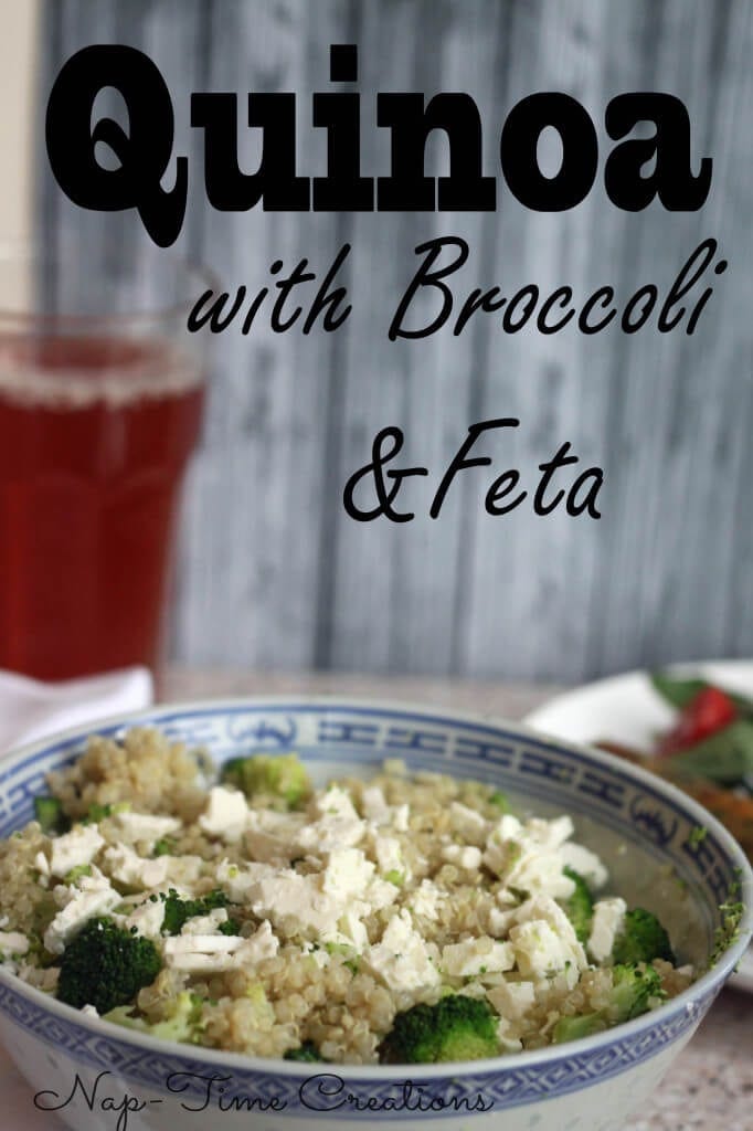 Quinoa with Broccoli in a bowl.