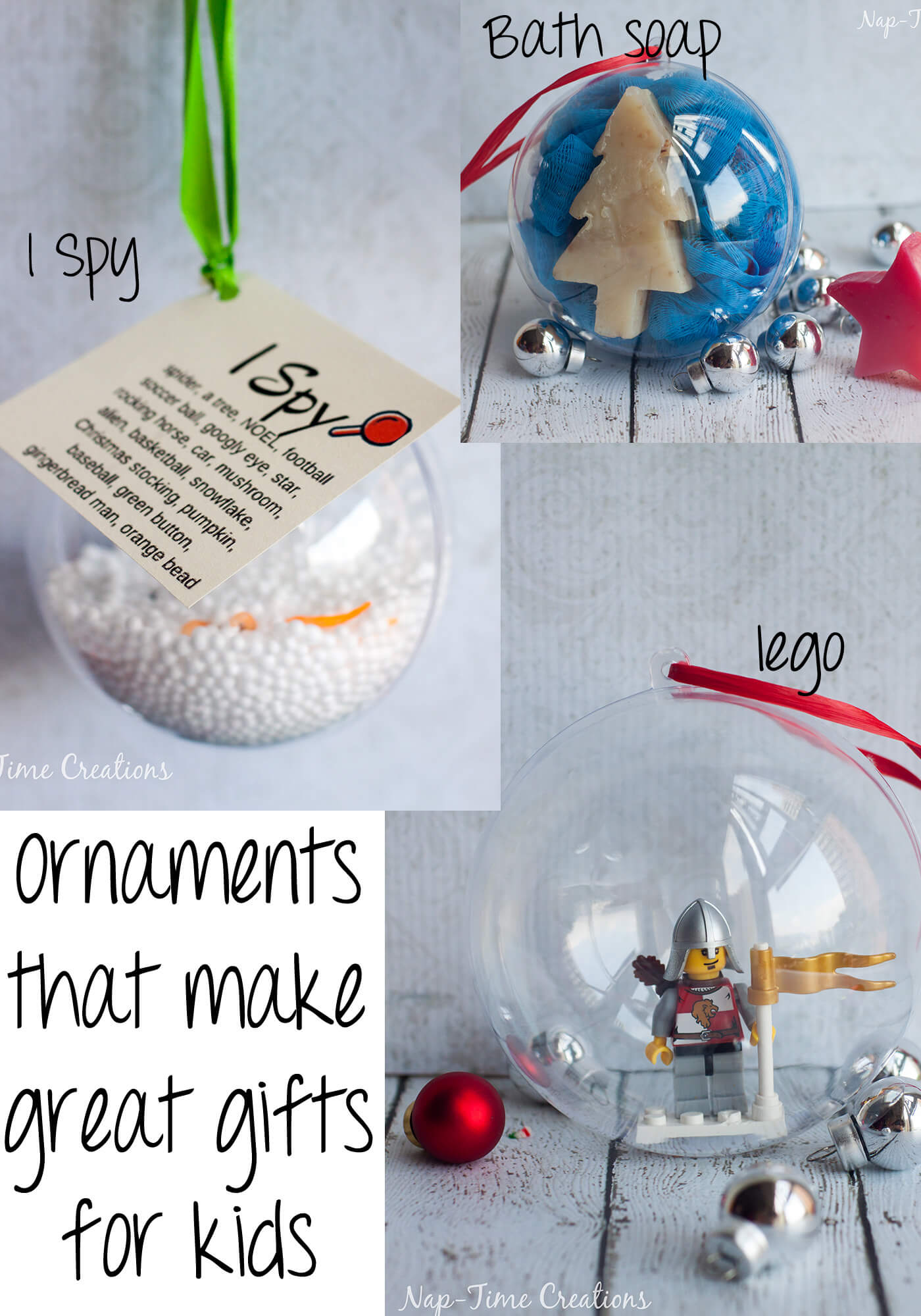 ornaments for kids that make great gifts from Nap-Time Creations